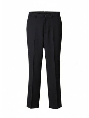 Black Womens Tailored Trousers Korean Size 66 US Size 8 Medium Polyester Blend S